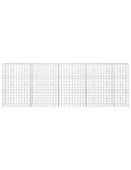 Gabione con Filo da 3,5 mm e Rete da 10x10 cm 450x20x150 cm