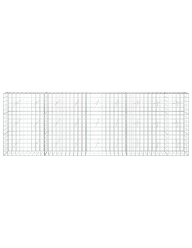 Gabione con Filo da 3,5 mm e Rete da 10x10 cm 450x20x150 cm