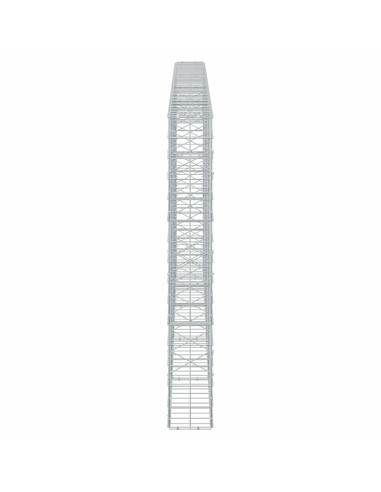 Gabione con Filo da 3,5 mm e Rete da 10x10 cm 450x20x150 cm