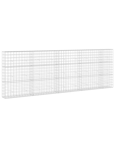 Gabione con Filo da 3,5 mm e Rete da 10x10 cm 450x30x150 cm