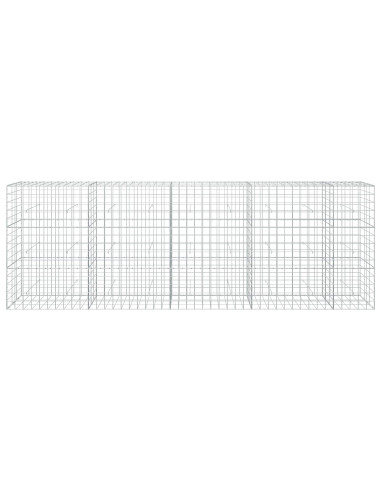 Gabione con Filo da 3,5 mm e Rete da 10x10 cm 450x30x150 cm