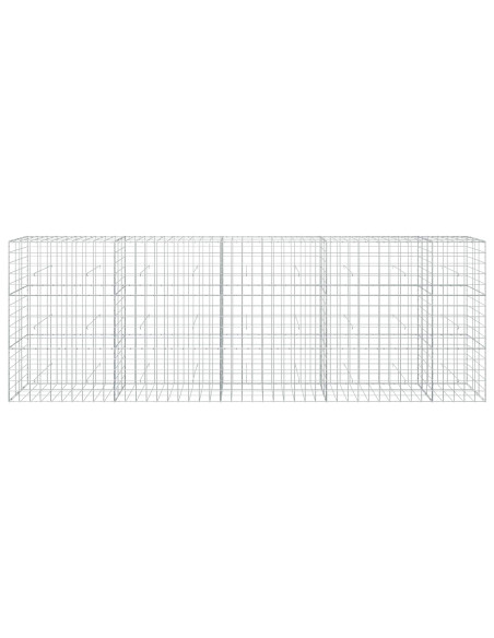 Gabione con Filo da 3,5 mm e Rete da 10x10 cm 450x30x150 cm