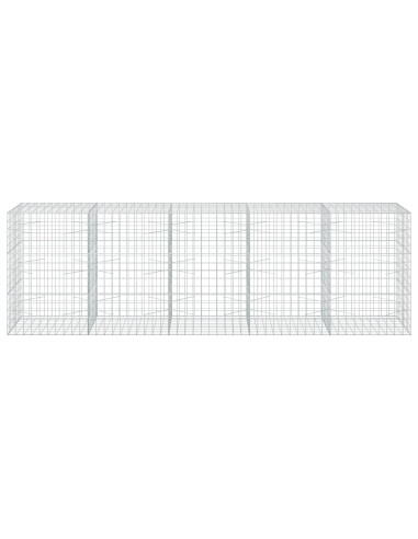 Gabione con Filo da 3,5 mm e Rete da 10x10 cm 500x100x150 cm