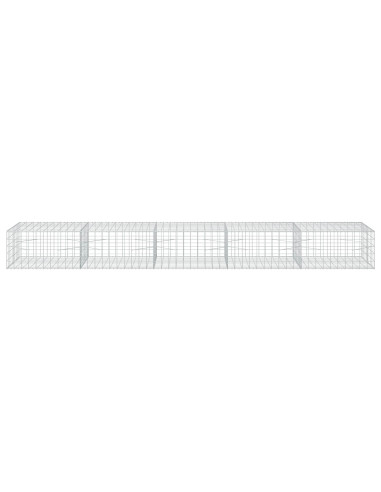 Gabione con Filo da 3,5 mm e Rete da 10x10 cm 500x100x50 cm