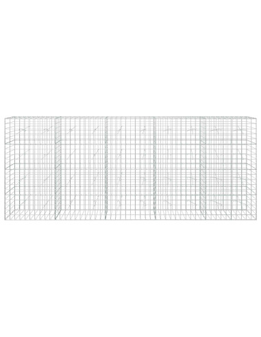 Gabione con Filo da 3,5 mm e Rete da 10x10 cm 500x20x200 cm