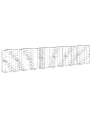 Gabione con Filo da 3,5 mm e Rete da 10x10 cm 500x30x100 cm