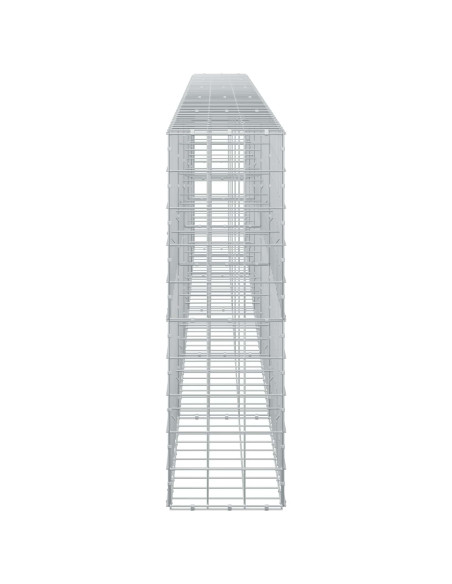 Gabione con Filo da 3,5 mm e Rete da 10x10 cm 500x30x100 cm