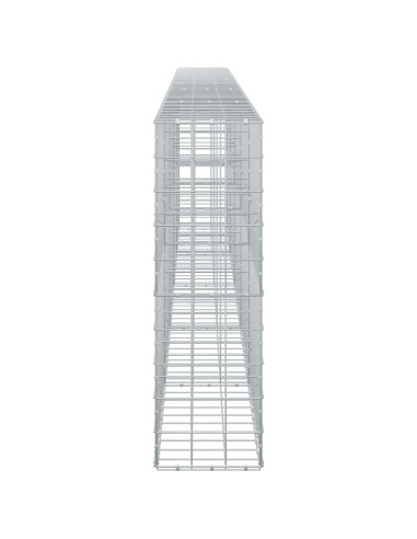 Gabione con Filo da 3,5 mm e Rete da 10x10 cm 500x30x100 cm