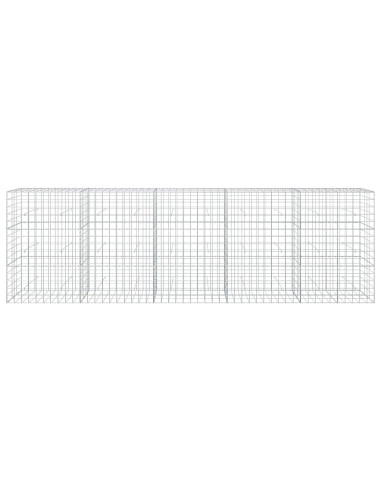 Gabione con Filo da 3,5 mm e Rete da 10x10 cm 500x30x150 cm