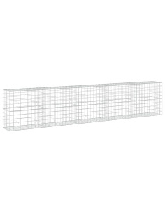 Gabione con Filo da 3,5 mm e Rete da 10x10 cm 500x50x100 cm 2