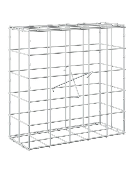 Gabione con Filo da 3,5 mm e Rete da 10x10 cm 50x20x50 cm