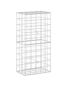 Gabione con Filo da 3,5 mm e Rete da 10x10 cm 50x30x100 cm 2