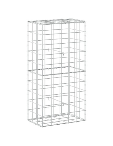Gabione con Filo da 3,5 mm e Rete da 10x10 cm 50x30x100 cm