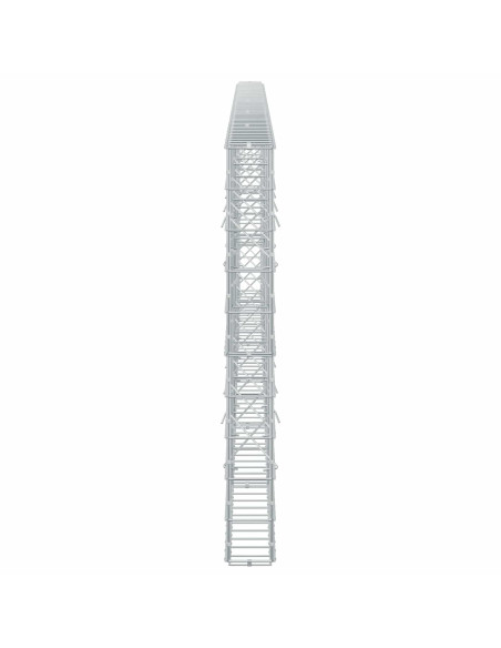 Gabione con Filo da 3,5 mm e Rete da 10x10 cm 550x10x100 cm