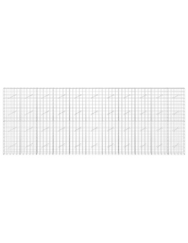 Gabione con Filo da 3,5 mm e Rete da 10x10 cm 550x10x200 cm