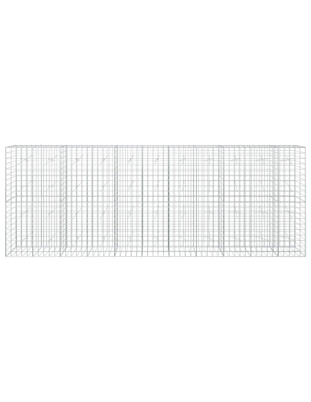 Gabione con Filo da 3,5 mm e Rete da 10x10 cm 550x20x200 cm