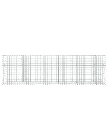 Gabione con Filo da 3,5 mm e Rete da 10x10 cm 550x30x150 cm