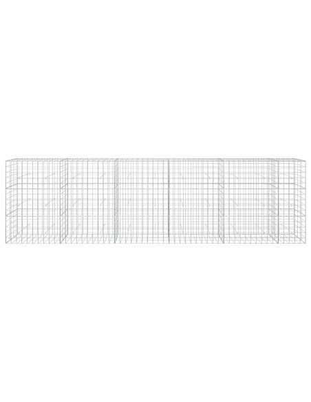 Gabione con Filo da 3,5 mm e Rete da 10x10 cm 550x30x150 cm