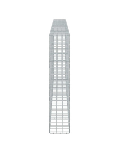 Gabione con Filo da 3,5 mm e Rete da 10x10 cm 550x30x150 cm