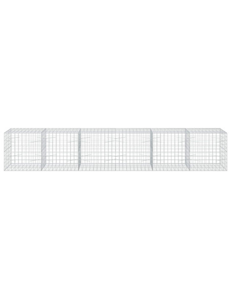 Gabione con Filo da 3,5 mm e Rete da 10x10 cm 600x100x100 cm