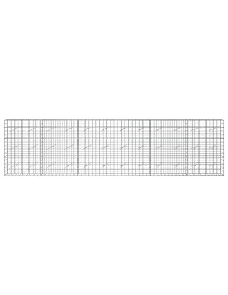 Gabione con Filo da 3,5 mm e Rete da 10x10 cm 600x10x150 cm