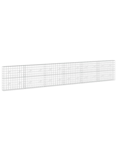 Gabione con Filo da 3,5 mm e Rete da 10x10 cm 600x20x100 cm