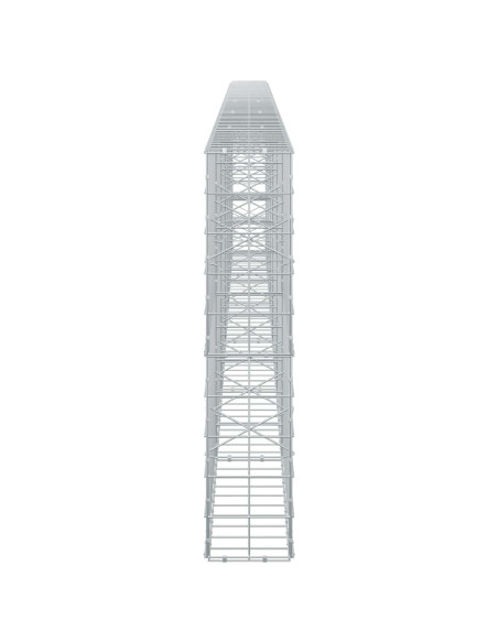 Gabione con Filo da 3,5 mm e Rete da 10x10 cm 600x20x100 cm