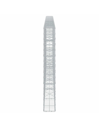 Gabione con Filo da 3,5 mm e Rete da 10x10 cm 600x20x150 cm