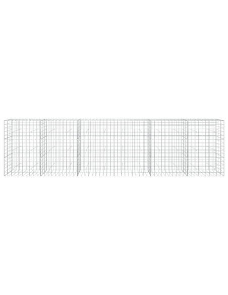 Gabione con Filo da 3,5 mm e Rete da 10x10 cm 600x30x150 cm