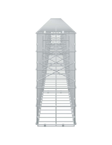 Gabione con Filo da 3,5 mm e Rete da 10x10 cm 650x20x50 cm