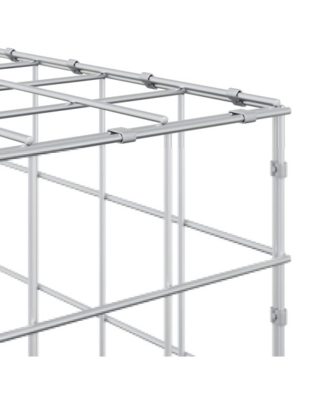 Gabione con Filo da 3,5 mm e Rete da 10x10 cm 700x10x100 cm