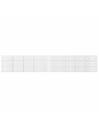 Gabione con Filo da 3,5 mm e Rete da 10x10 cm 900x10x150 cm