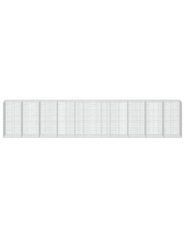 Gabione con Filo da 3,5 mm e Rete da 5x10 cm 1000x100x200 cm
