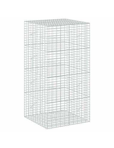 Gabione con Filo da 3,5 mm e Rete da 5x10 cm 100x100x200 cm