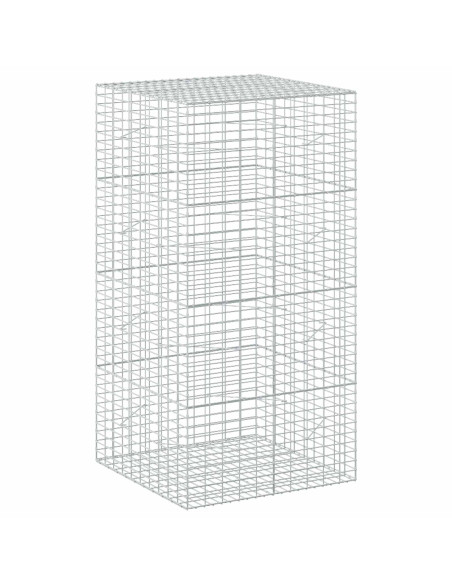 Gabione con Filo da 3,5 mm e Rete da 5x10 cm 100x100x200 cm