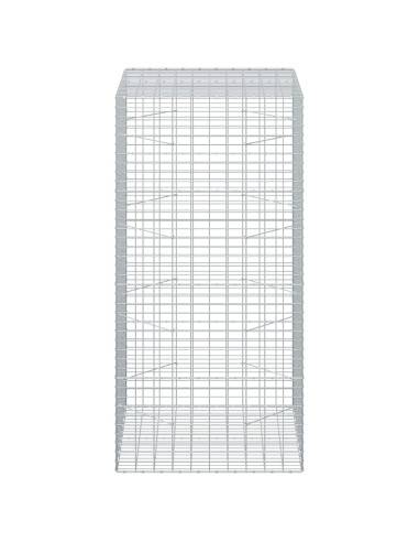 Gabione con Filo da 3,5 mm e Rete da 5x10 cm 100x100x200 cm