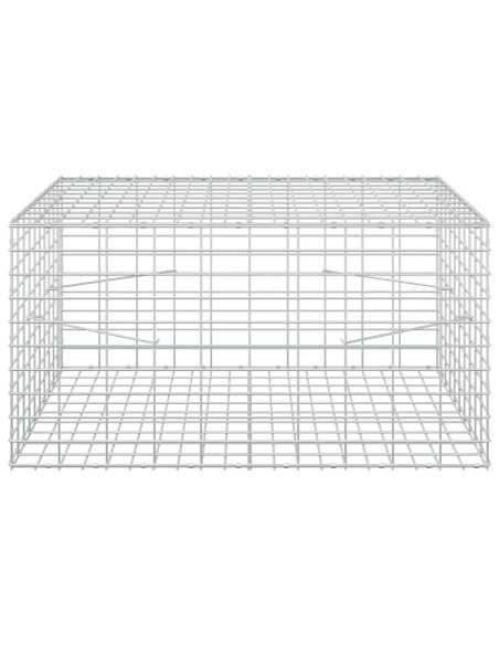 Gabione con Filo da 3,5 mm e Rete da 5x10 cm 100x100x50 cm