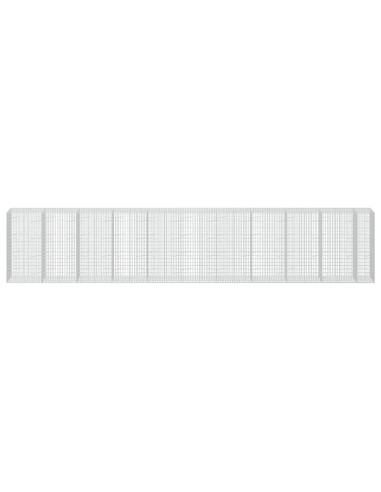 Gabione con Filo da 3,5 mm e Rete da 5x10 cm 1050x100x200 cm