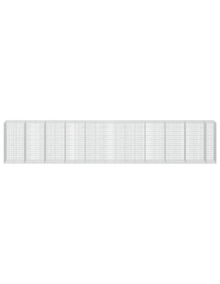 Gabione con Filo da 3,5 mm e Rete da 5x10 cm 1050x100x200 cm