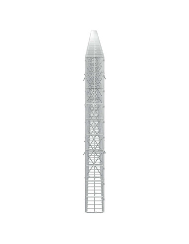 Gabione con Filo da 3,5 mm e Rete da 5x10 cm 1100x10x100 cm