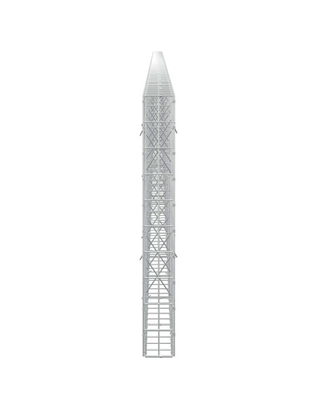 Gabione con Filo da 3,5 mm e Rete da 5x10 cm 1100x10x100 cm