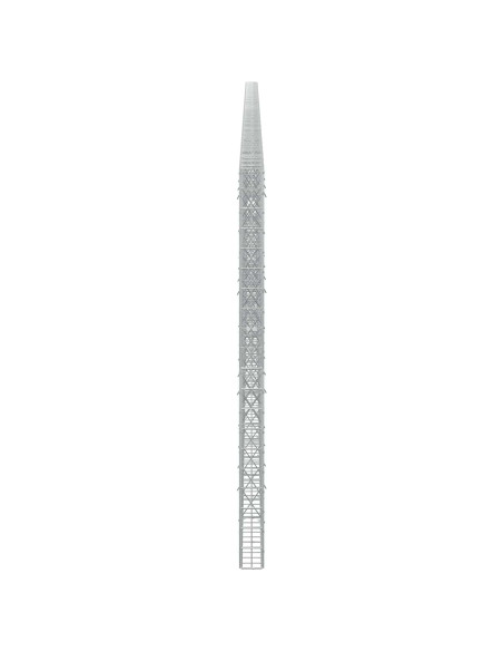 Gabione con Filo da 3,5 mm e Rete da 5x10 cm 1100x10x200 cm