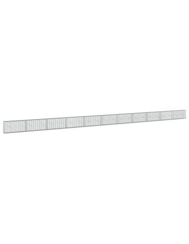 Gabione con Filo da 3,5 mm e Rete da 5x10 cm 1100x20x50 cm