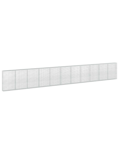 Gabione con Filo da 3,5 mm e Rete da 5x10 cm 1100x30x150 cm