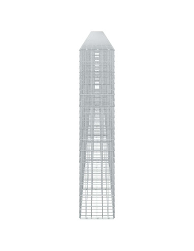 Gabione con Filo da 3,5 mm e Rete da 5x10 cm 1100x30x150 cm