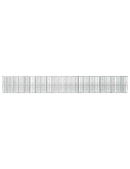 Gabione con Filo da 3,5 mm e Rete da 5x10 cm 1150x20x150 cm
