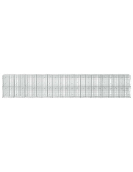 Gabione con Filo da 3,5 mm e Rete da 5x10 cm 1150x20x200 cm