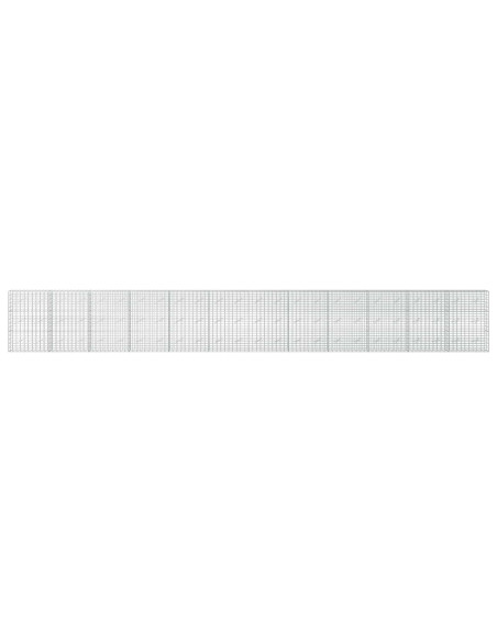 Gabione con Filo da 3,5 mm e Rete da 5x10 cm 1200x10x150 cm