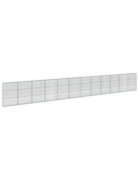 Gabione con Filo da 3,5 mm e Rete da 5x10 cm 1200x20x150 cm