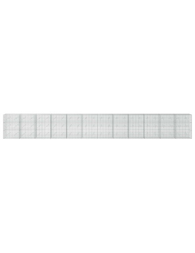 Gabione con Filo da 3,5 mm e Rete da 5x10 cm 1200x20x150 cm